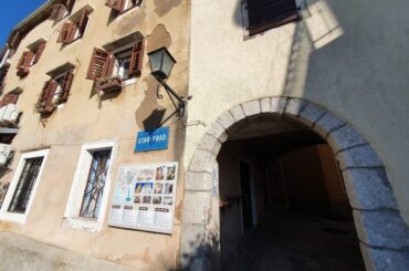 Lovran, the old town architecture.